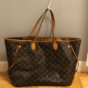 Neverfull Monogram Brown MM Real Louis Vuitton Bag